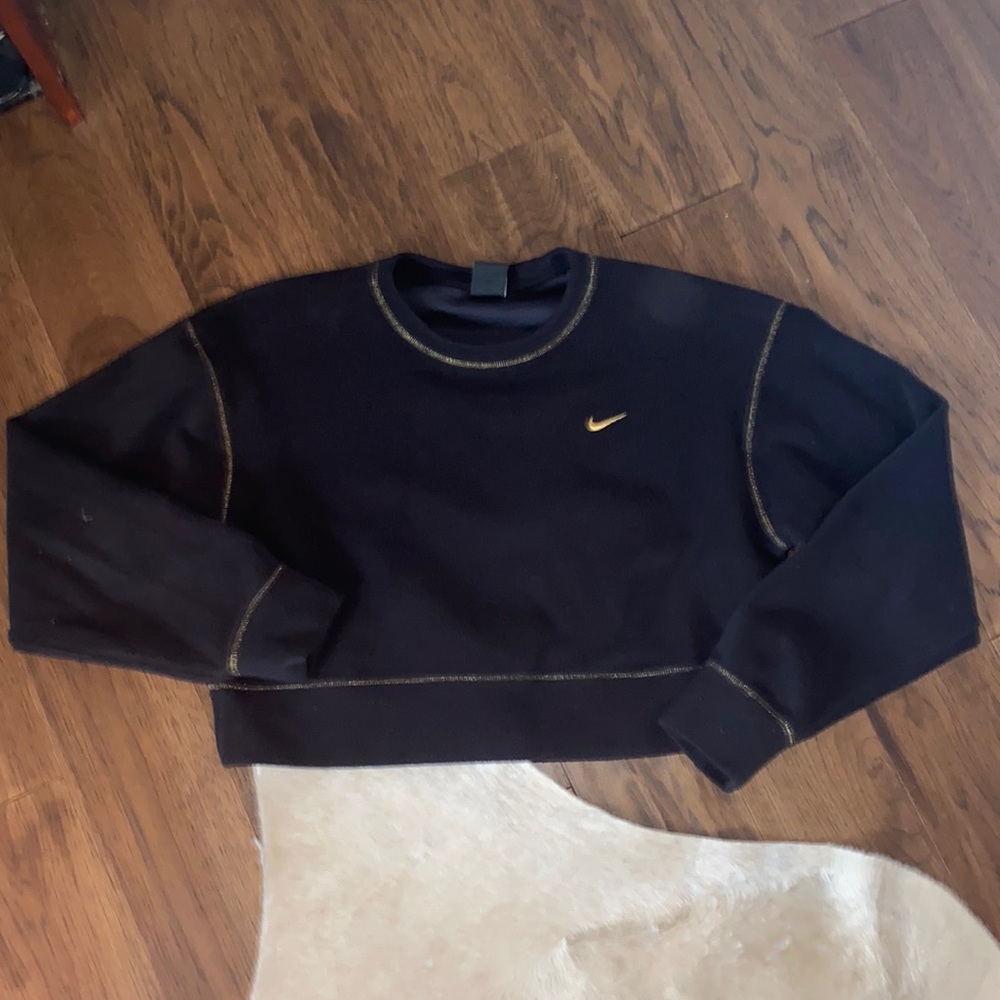 Cropped fleece Nike crewneck
